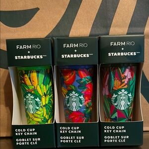 Starbucks Colorful Cold Cup Key Chains